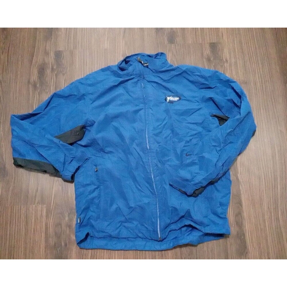 Nike Pullover Windbreaker Unisex Medium Blue Full Zip NCAA Youth Programs